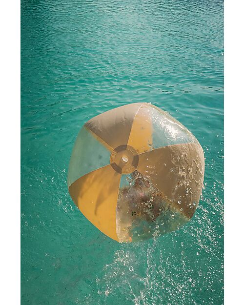 Konges Slojd Palla Gonfiabile - Multi Cherry Blush Transparent - Diametro 65cm - PVC Giochi da Spiaggia