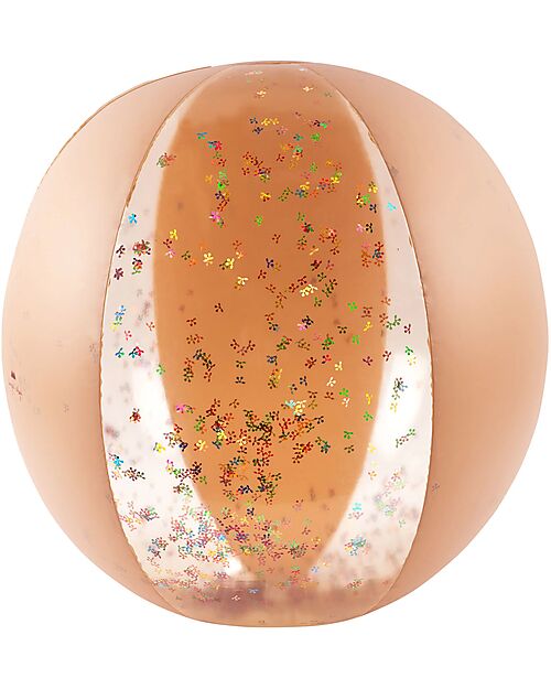 Konges Slojd Palla Gonfiabile - Multi Cherry Blush Transparent - Diametro 65cm - PVC Giochi da Spiaggia