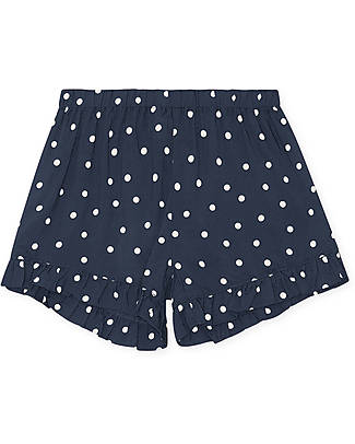 Konges Slojd Pantaloncini Kelly - Blu Pois - 100% Visosa Pantaloni Corti