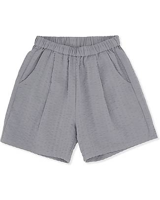 Konges Slojd Pantaloncino Ace - Grigio Nuvola - 100% cotone seersucker Pantaloni Corti