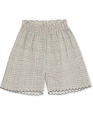 Konges Slojd Pantaloncino con Bordo Bitsy - Three Leaf Check - 100% cotone seersucker Pantaloni Corti