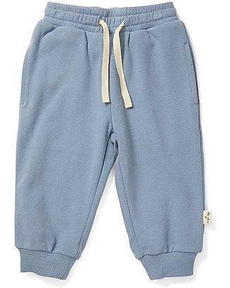 Konges Slojd Pantaloni Lou - Azzurro - Cotone Bio Pantaloni Lunghi