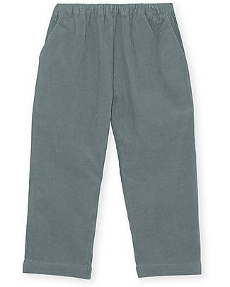 Konges Slojd Pantaloni Lunghi Olli - Grigio - 100% Velluto di Cotone Bio Pantaloni Lunghi