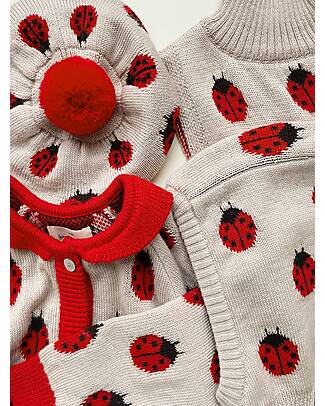Konges Slojd Passamontagna Belou - Coccinella - 100% Lana Merino Cappelli Invernali