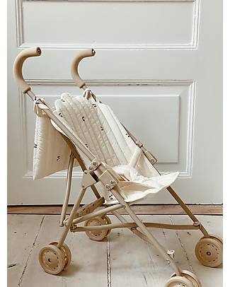 Konges Slojd Passeggino per Bambole - Cherry - con Cover 100% Cotone Organico Carrozzine per Bambole