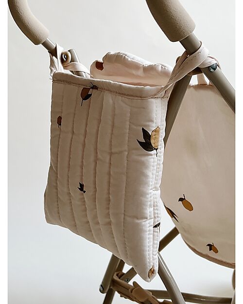 Konges Slojd Passeggino per Bambole - Lemon - con Cover 100% Cotone Bio Carrozzine per Bambole