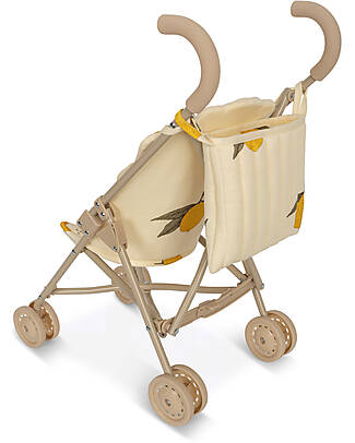 Konges Slojd Passeggino per Bambole - Mon Grand Citron - 100% Cotone Bio e Glitter Accessori Bambole