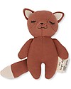 Konges Slojd Peluche Sonaglio Volpe Lavorato a Maglia - 16 cm - 100% Cotone bio Sonagli