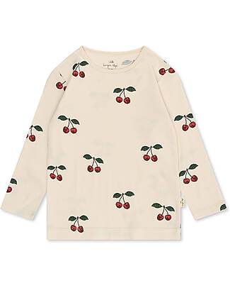 Konges Slojd Pigiama Maglia e Pantalone - Ma Grande Cerise - 100% Cotone Bio GOTS Pigiami