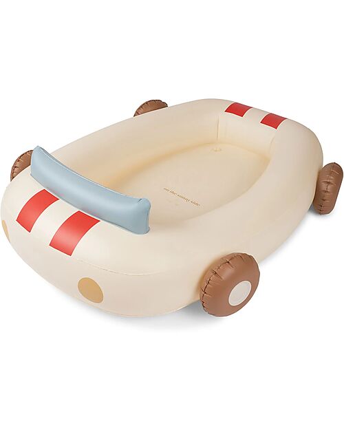 Konges Slojd Piscina Gonfiabile Car - Crema - Adatto da 3 anni - PVC Piscine Gonfiabili