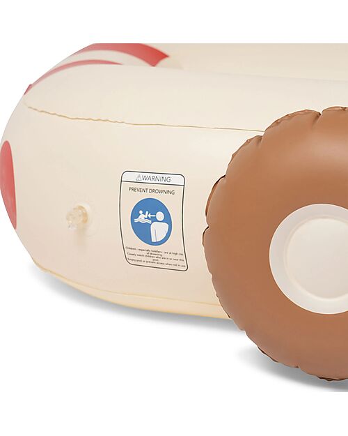 Konges Slojd Piscina Gonfiabile Car - Crema - Adatto da 3 anni - PVC Piscine Gonfiabili