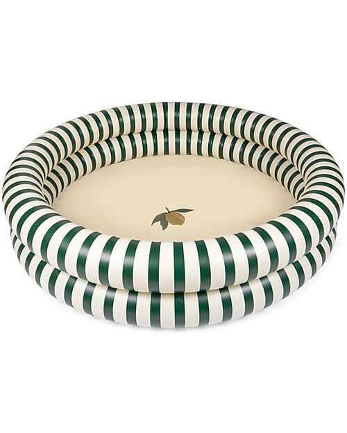Konges Slojd Piscina Gonfiabile Grande - Green Stripe - Diametro 160 cm - 3+ anni Giochi da Spiaggia