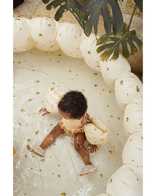 Konges Slojd Piscina Grande 180x45 cm - Lemon - PVC ecologico e Privo di BPA Piscine Gonfiabili