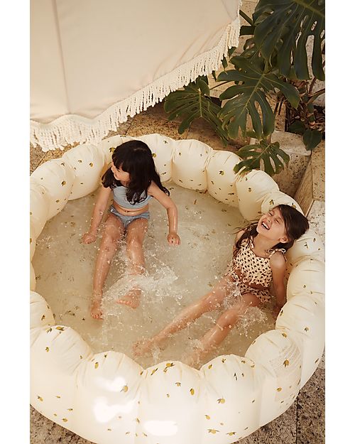 Konges Slojd Piscina Grande 180x45 cm - Lemon - PVC ecologico e Privo di BPA Piscine Gonfiabili