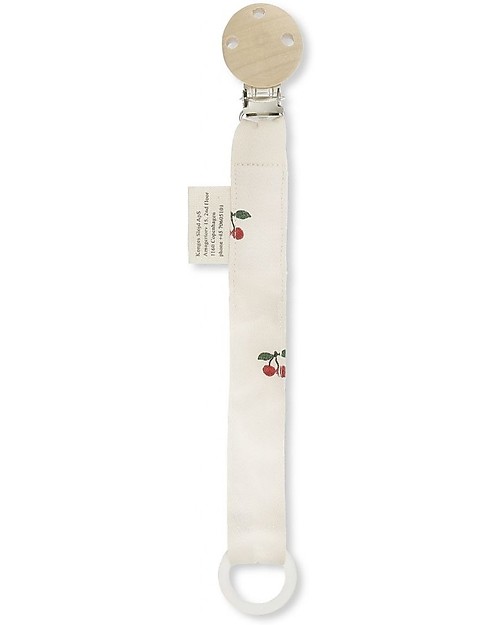 Konges Slojd Reggiciuccio Ciliegie - Cotone Organico Catenelle Portaciuccio