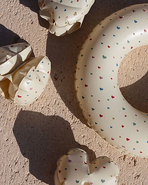 Konges Slojd Salvagente Gonfiabile per Bambini - Multihearts - PVC ecologico e Privo di BPA Giochi da Spiaggia