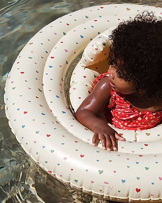 Konges Slojd Salvagente Gonfiabile per Bambini - Multihearts - PVC ecologico e Privo di BPA Giochi da Spiaggia