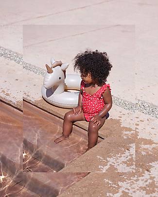 Konges Slojd Salvagente Gonfiabile per Bambini - Unicorno/Rosa - PVC ecologico e Privo di BPA Giochi da Spiaggia