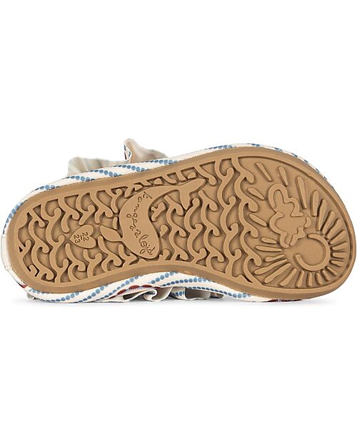 Konges Slojd Scarpe da Mare Cale - Cherry - Righe - Protezione UV 50+ Sandali