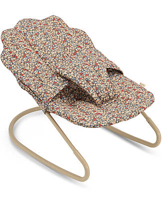 Konges Slojd Sdraietta per Bambole - Motivo Floreale - Cotone Riciclato Accessori Bambole