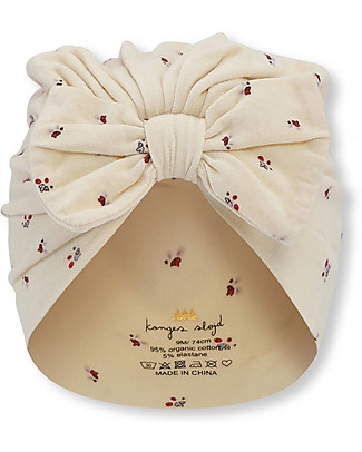 Konges Slojd Set 2 Cuffiette per Capelli Bambi - Fiori/Lavanda - Cotone Bio Cappelli Estivi