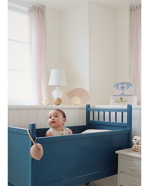 Konges Slojd Set 2 Valigie Decorative o Portagiochi con Manico in Metallo - Cigno Valigie Porta Giochi