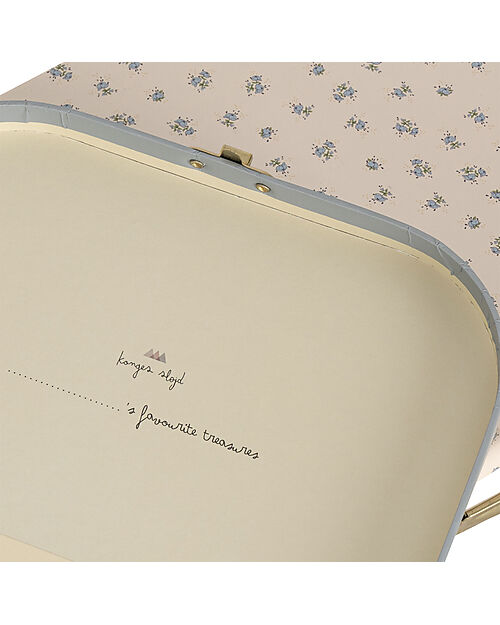 Konges Slojd Set 2 Valigie Decorative o Portagiochi con Manico in Metallo - Cigno Valigie Porta Giochi