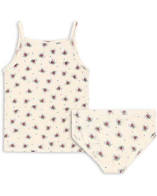 Konges Slojd Set Canottiere e Slip Minnie - Vita Rosa Mini - 100% Cotone Bio GOTS Slip