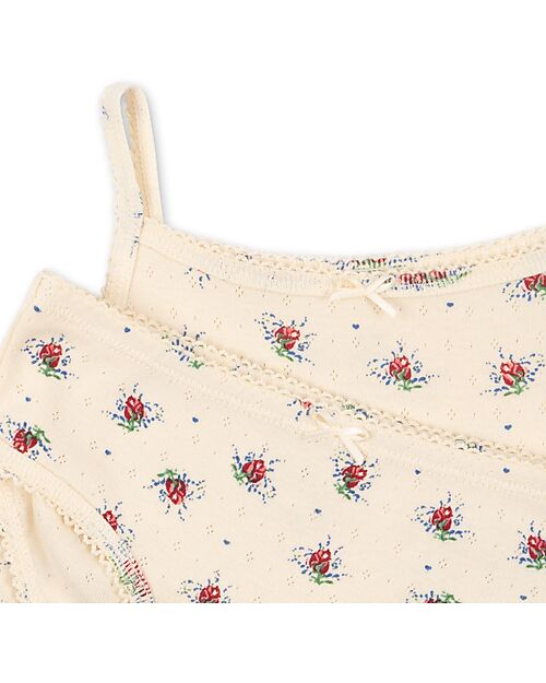 Konges Slojd Set Canottiere e Slip Minnie - Vita Rosa Mini - 100% Cotone Bio GOTS Slip