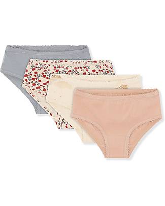 Konges Slojd Set da 4 Slip Basic - Kitty - Morbide ed Elastiche! Slip