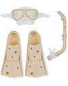 Konges Slojd Set da Snorkeling - Maschera Pinne e Snorkel - Lemon - Adatto da 6 Anni Giochi da Spiaggia