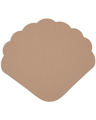 Konges Slojd Tappetino Antiscivolo per il Bagnetto - Conchiglia - Rosa - 100% Silicone Accessori Sicurezza