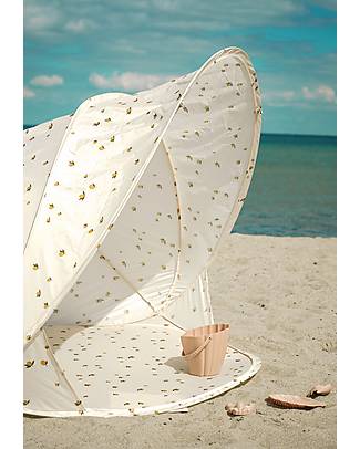 Konges Slojd Tenda da Spiaggia Anti UV - Limone - Sistema Pop-Up - 125x125x110 cm Giochi da Spiaggia