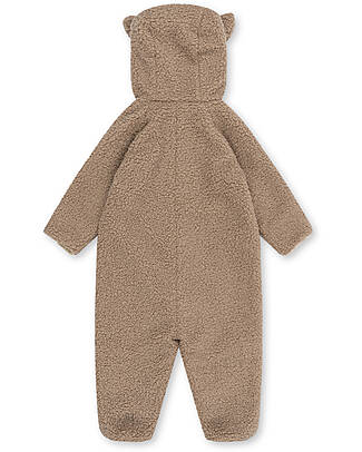 Konges Slojd Tuta Intera con Cappuccio - Oxford Tan - Tessuto Teddy Certificato Oeko-Tex Tute Invernali