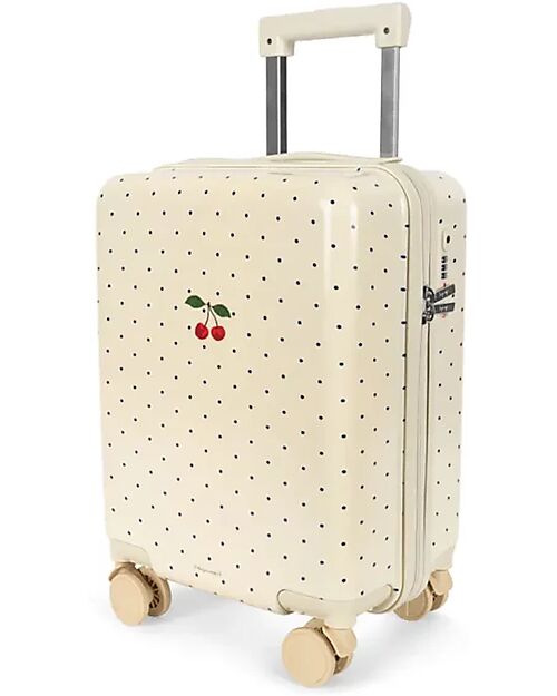 Konges Slojd Valigia da Viaggio - Ciliegie - Navy Dot - Perfetta per Viaggi e Weekend! Borse da Viaggio