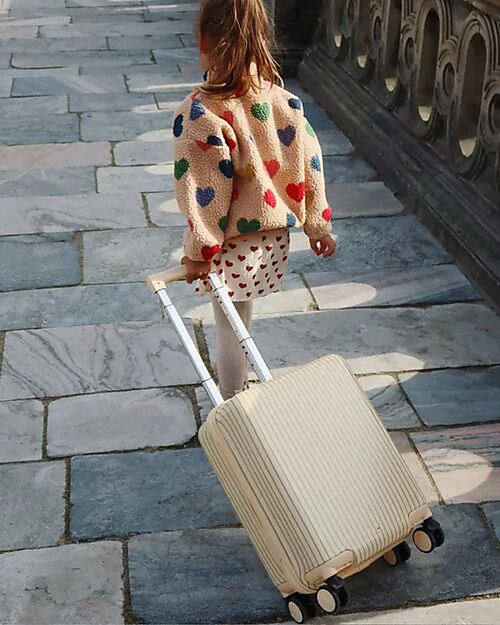 Konges Slojd Valigia Trolley - Ciliegie - Navy Dot - Perfetta per Viaggi e Weekend! Borse da Viaggio