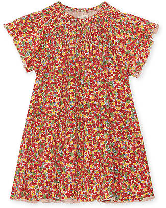 Konges Slojd Vestito a Maniche Corte Chleo - Donna - 100% Cotone Bio Vestiti_