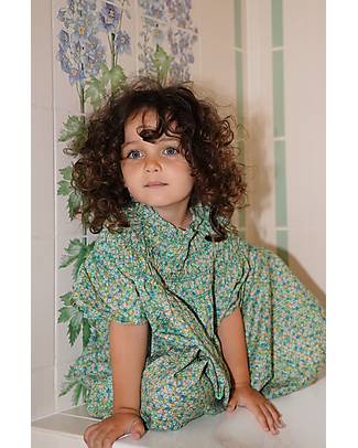 Konges Slojd Vestito a Maniche Corte Vivi - Midsummer - 100% Cotone Bio Vestiti_
