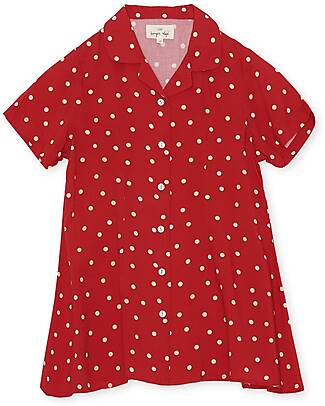 Konges Slojd Vestito Kelly - Rosso Pois - 100% Viscosa Vestiti_