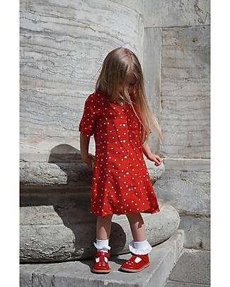 Konges Slojd Vestito Kelly - Rosso Pois - 100% Viscosa Vestiti_