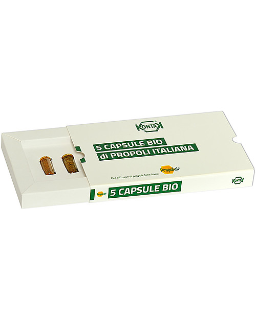 Kontak 5 Capsule di Propoli Italiana Biologica - Ricambio per diffusore Purificatori Aria_