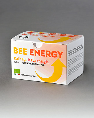 Kontak Bee Energy Adulti & Junior, 12 fiale - Integratore bio con miele, pappa reale, polline, propoli e succo di mirtillo Rimedi Naturali