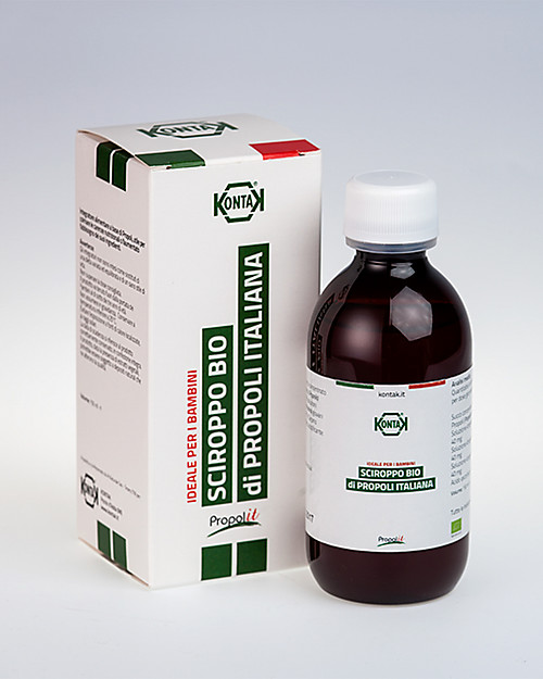 Kontak Sciroppo Balsamico Bimbi Bio di Propoli Italiana, 150 ml - Ideale e Naturale per i Bambini! Rimedi Naturali