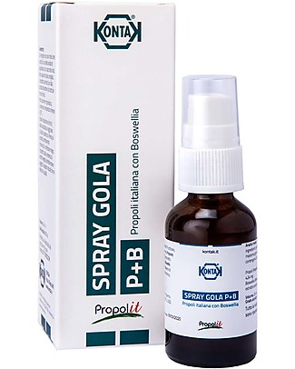 Kontak Spray Gola Adulti con Propoli e Boswellia, 20 ml - Per la gola irritata Rimedi Naturali