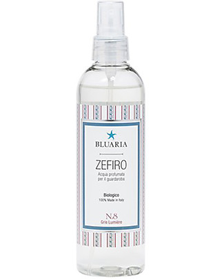 La Saponaria Acqua Profumata Bluaria per Ambienti e Tessuti "Zefiro", Rosa e Agar - 250 ml Detergenza Casa
