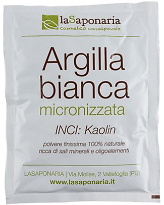 La Saponaria Argilla Bianca - Per Pelli Secche, Sensibili o Irritate Viso