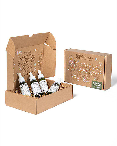 La Saponaria Attivi Puri Collection - Cofanetto Anti-Age: Fitoretinolo + Attivatore + Collagene + Acido Ialuronico Creme Viso