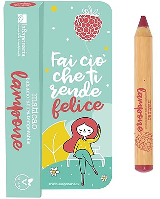 La Saponaria Balsamo Labbra Temperabile Maticao - Lampone - A Forma di Matita - Soluzione Green! Creme Viso