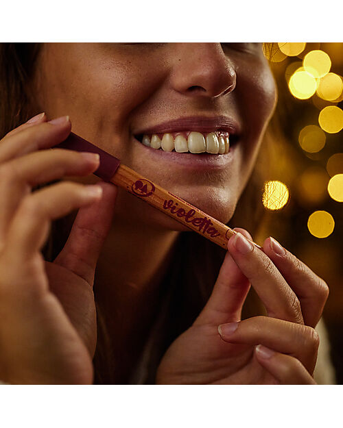 La Saponaria Balsamo Labbra Temperabile Maticao - Violetta - a Forma di Matita - Soluzione Green Creme Viso