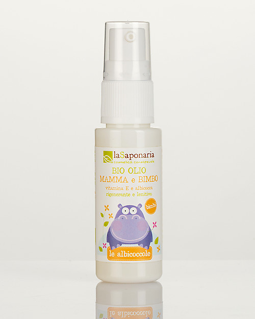 La Saponaria Bio Olio Mamma e Bimbo, 30 ml Spray - Ottimo per i Capezzoli in Allattamento Creme e Olii